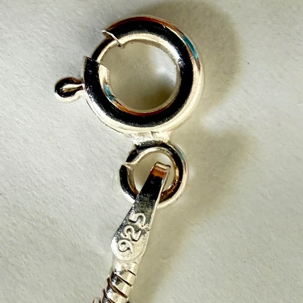 925 Sterling Silver‎ Snake Chain Necklace 11.5